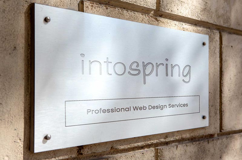 IntoSpring Office Sign